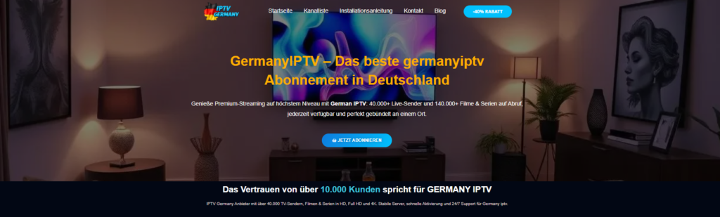 Bestes IPTV Deutschland 2026 | Top Anbieter Vergleich 1 Bestes IPTV Deutschland 2026