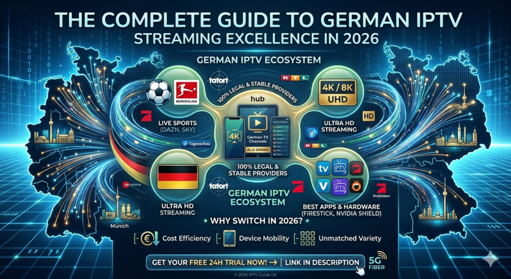 German IPTV Guide 2026: Die Beste IPTV in Germany (4K) 4 The Complete Guide to German IPTV: Streaming Excellence in 2026
